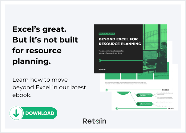 Switching from Excel to resource planning software ebook