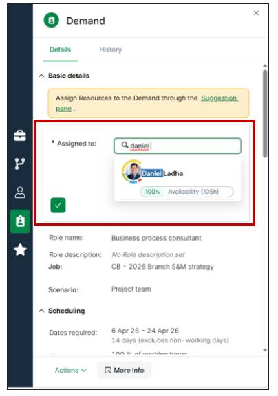 Resource management manual changes