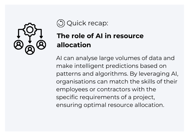 The role of AI in resource allocation