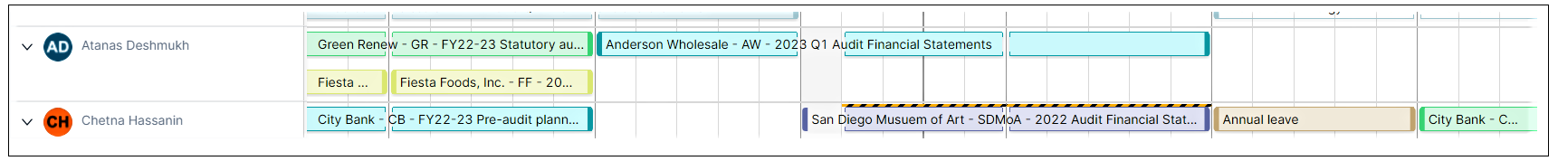 Split bookings 1