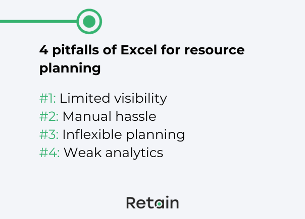Pitfalls of Excel for resource planning