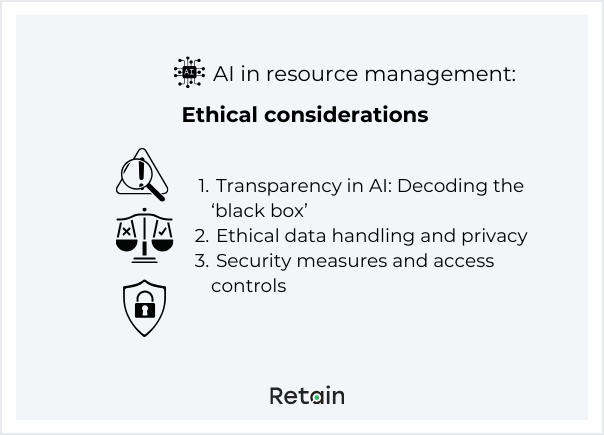 Ethical considerations AI in resource management