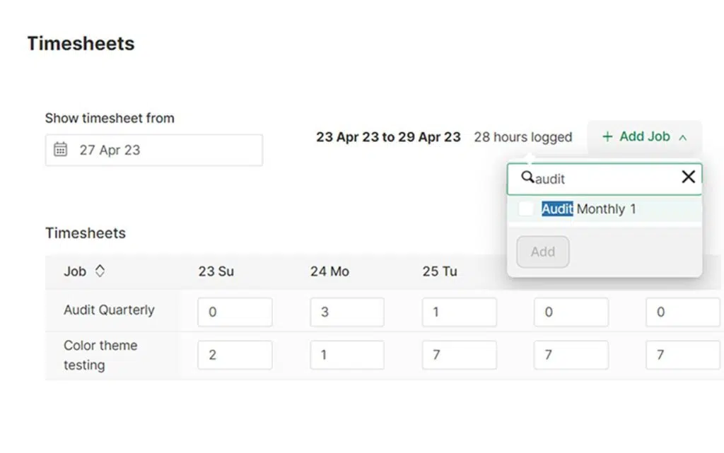 Masthead-Timesheets