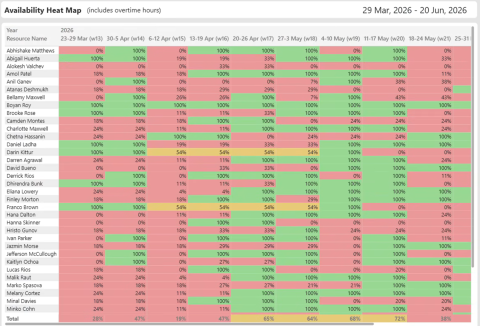 Productivty report and capacity shortages 2