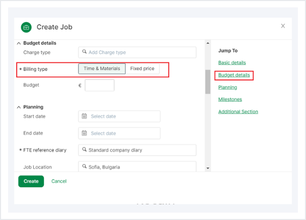 Resource planning customisation