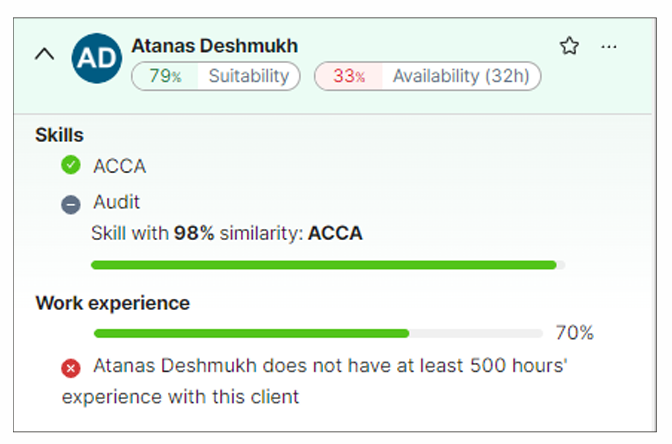 Retain 1.20 screenshot – AI matching 3