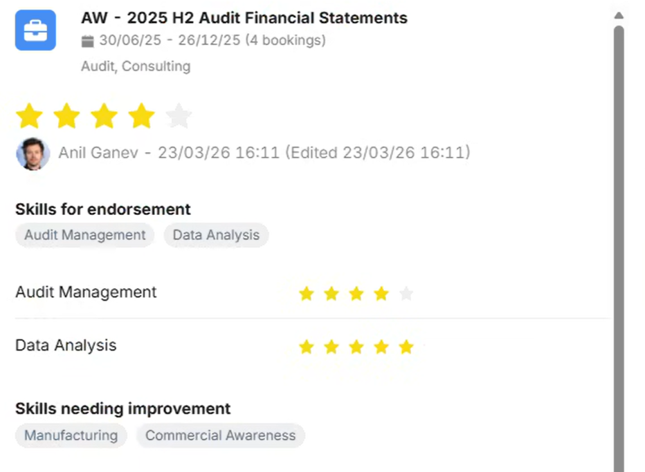Skills Endorsements