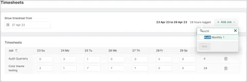 Timesheets