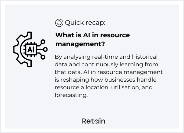 What is AI in resource management – recap_0