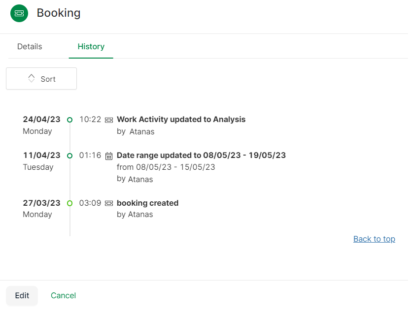 audit trail