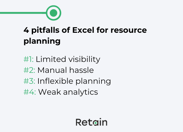 pitfalls of Excel for resource planning